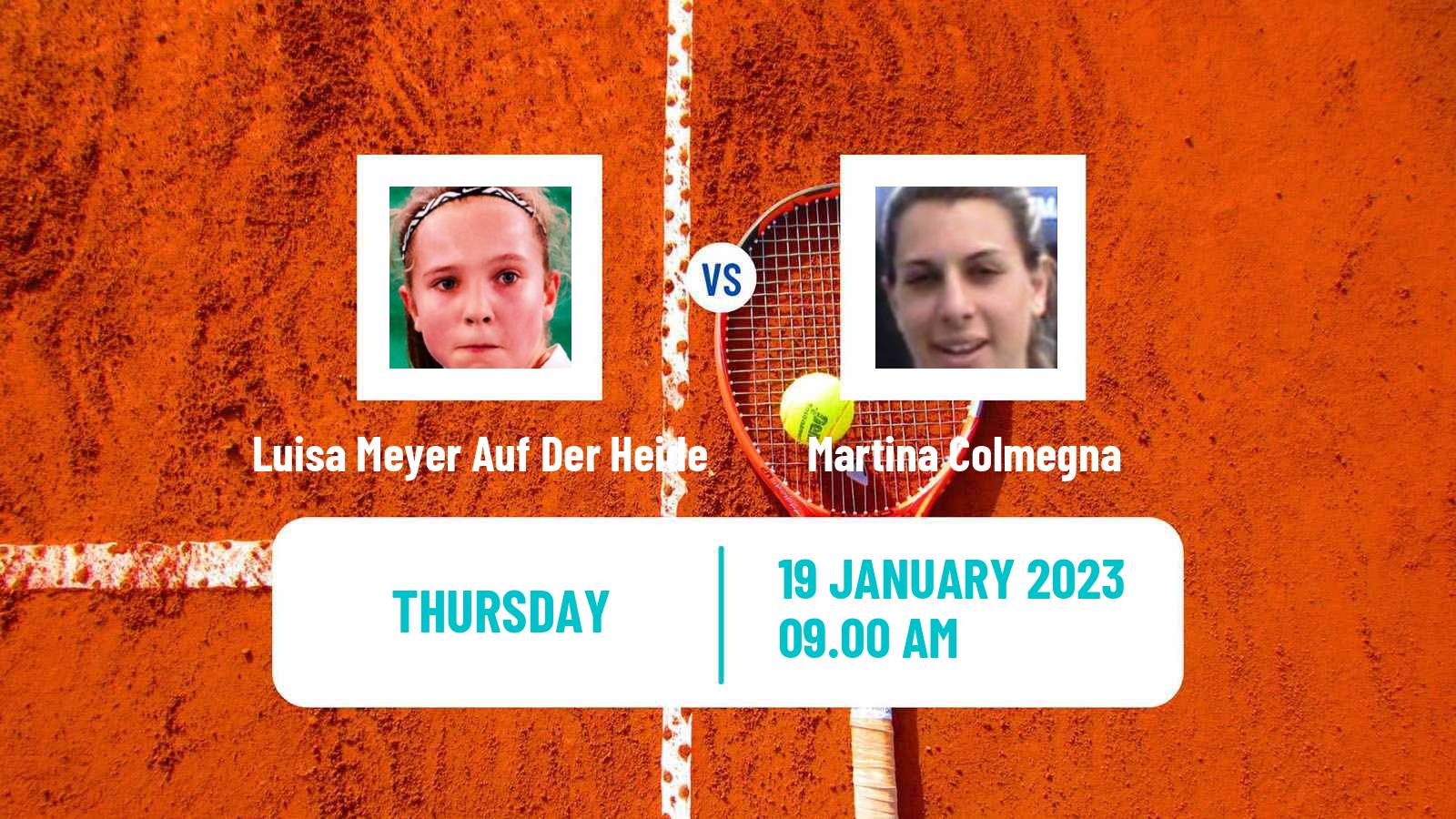 Tennis ITF Tournaments Luisa Meyer Auf Der Heide - Martina Colmegna