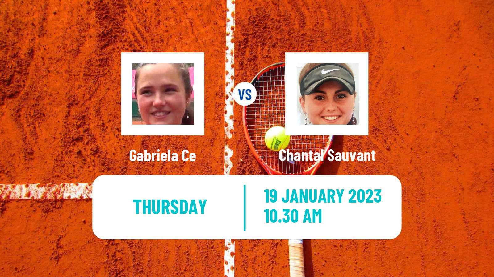 Tennis ITF Tournaments Gabriela Ce - Chantal Sauvant