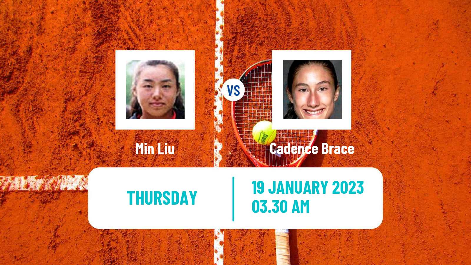 Tennis ITF Tournaments Min Liu - Cadence Brace