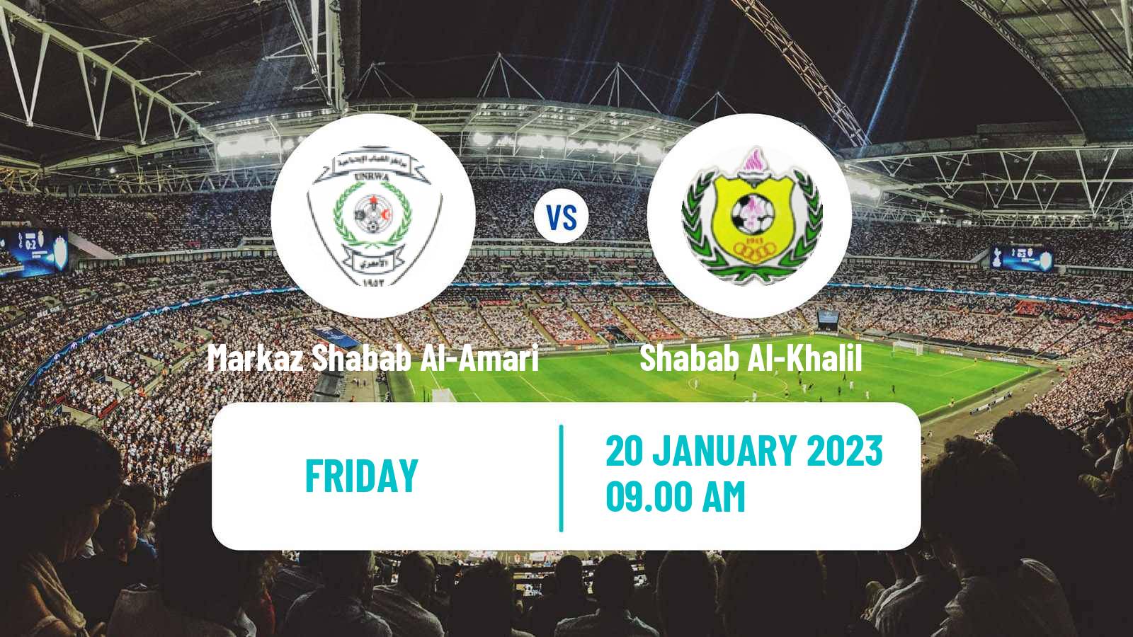 Soccer Palestinian Premier League Markaz Shabab Al-Am'ari - Shabab Al-Khalil