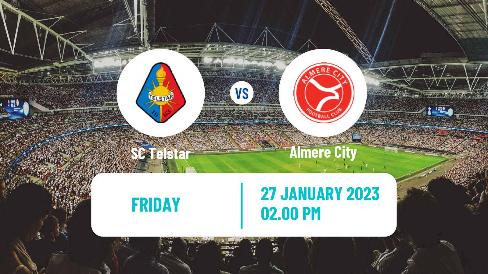 Soccer Dutch Eerste Divisie Telstar - Almere City