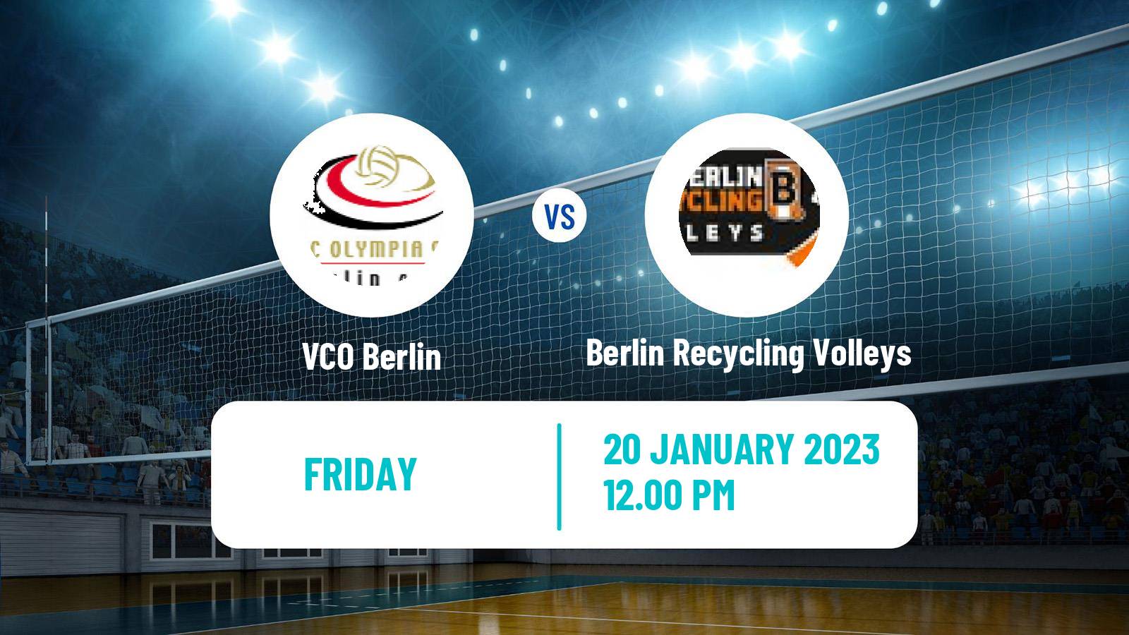 Volleyball German Bundesliga Volleyball VCO Berlin - Berlin Recycling Volleys