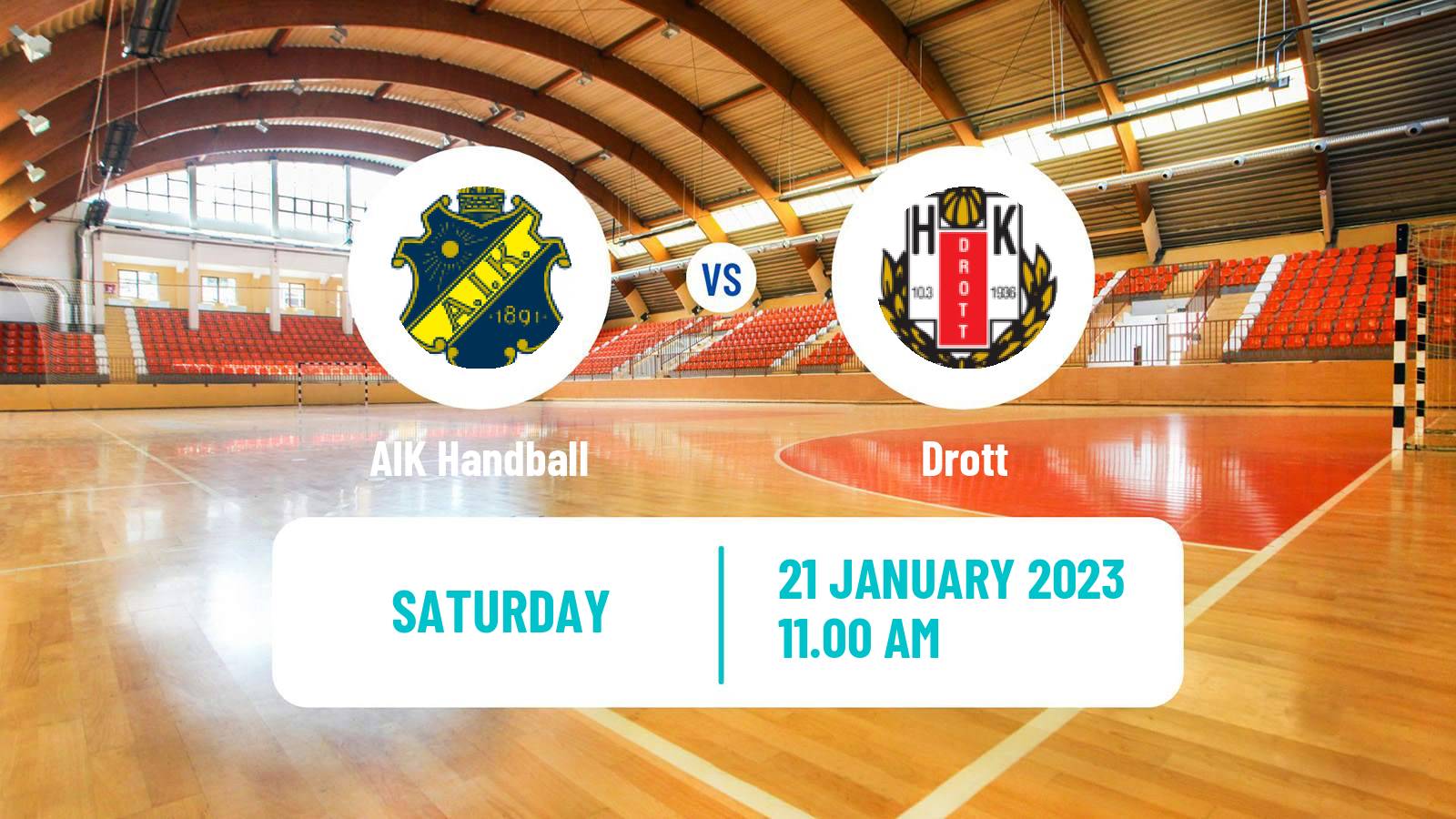 Handball Swedish Allsvenskan Handball AIK - Drott