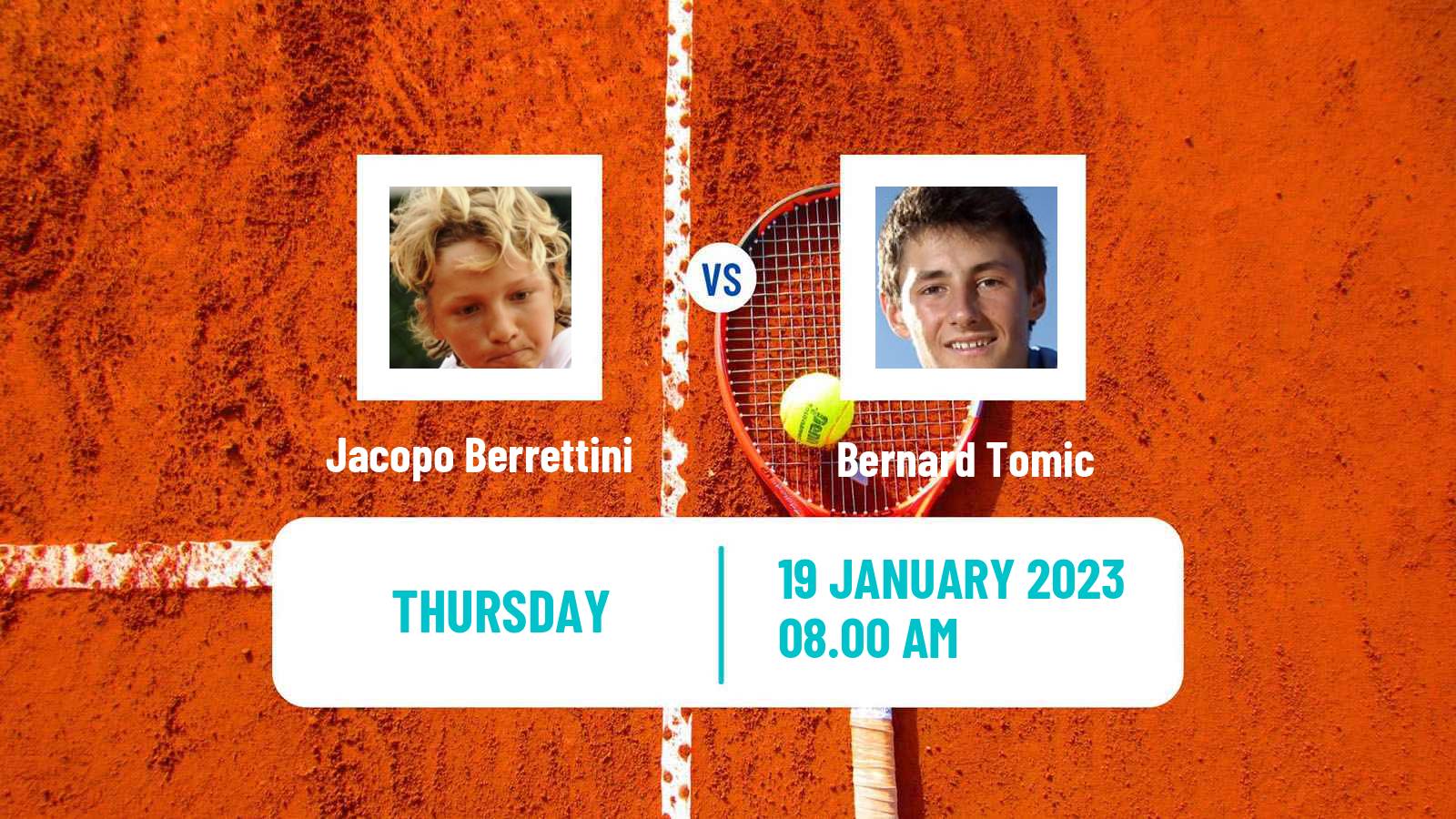 Tennis ITF Tournaments Jacopo Berrettini - Bernard Tomic