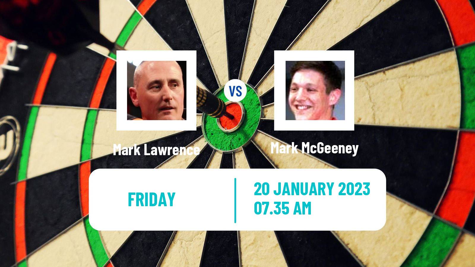 Darts Darts Mark Lawrence - Mark McGeeney