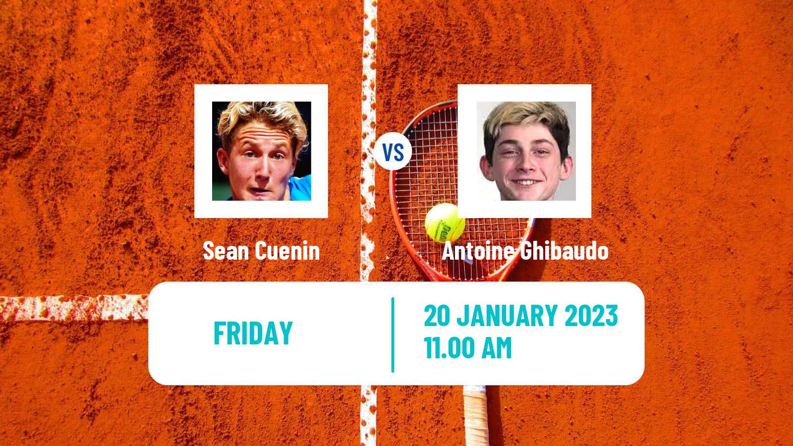 Tennis ITF Tournaments Sean Cuenin - Antoine Ghibaudo