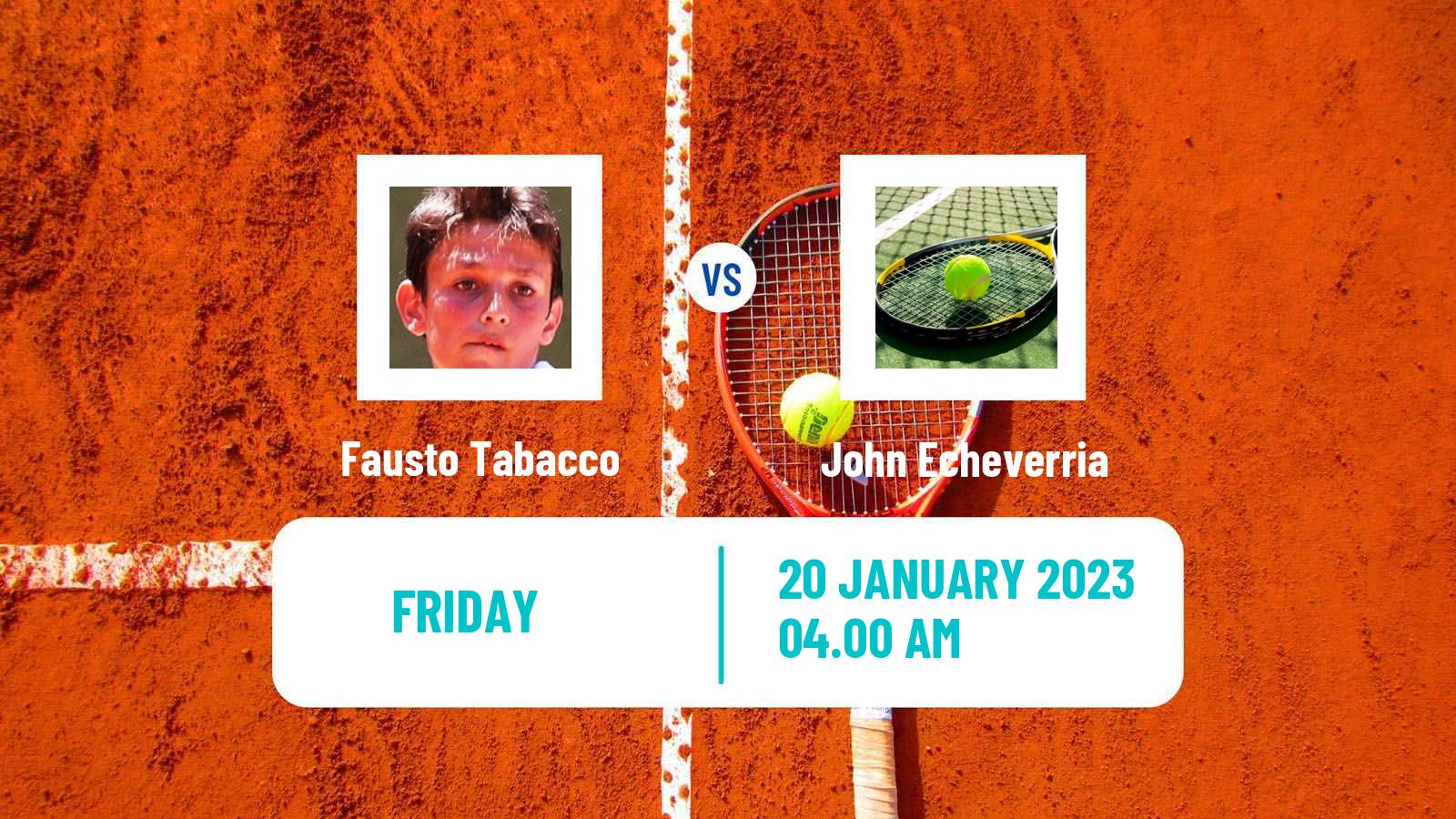 Tennis ITF Tournaments Fausto Tabacco - John Echeverria