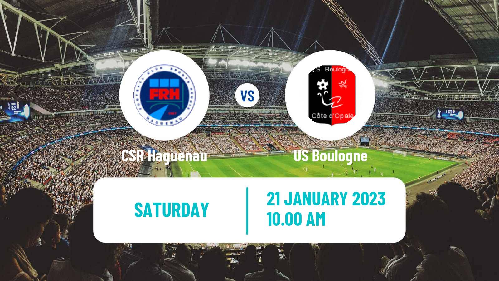 Soccer French National 2 - Group B Haguenau - Boulogne