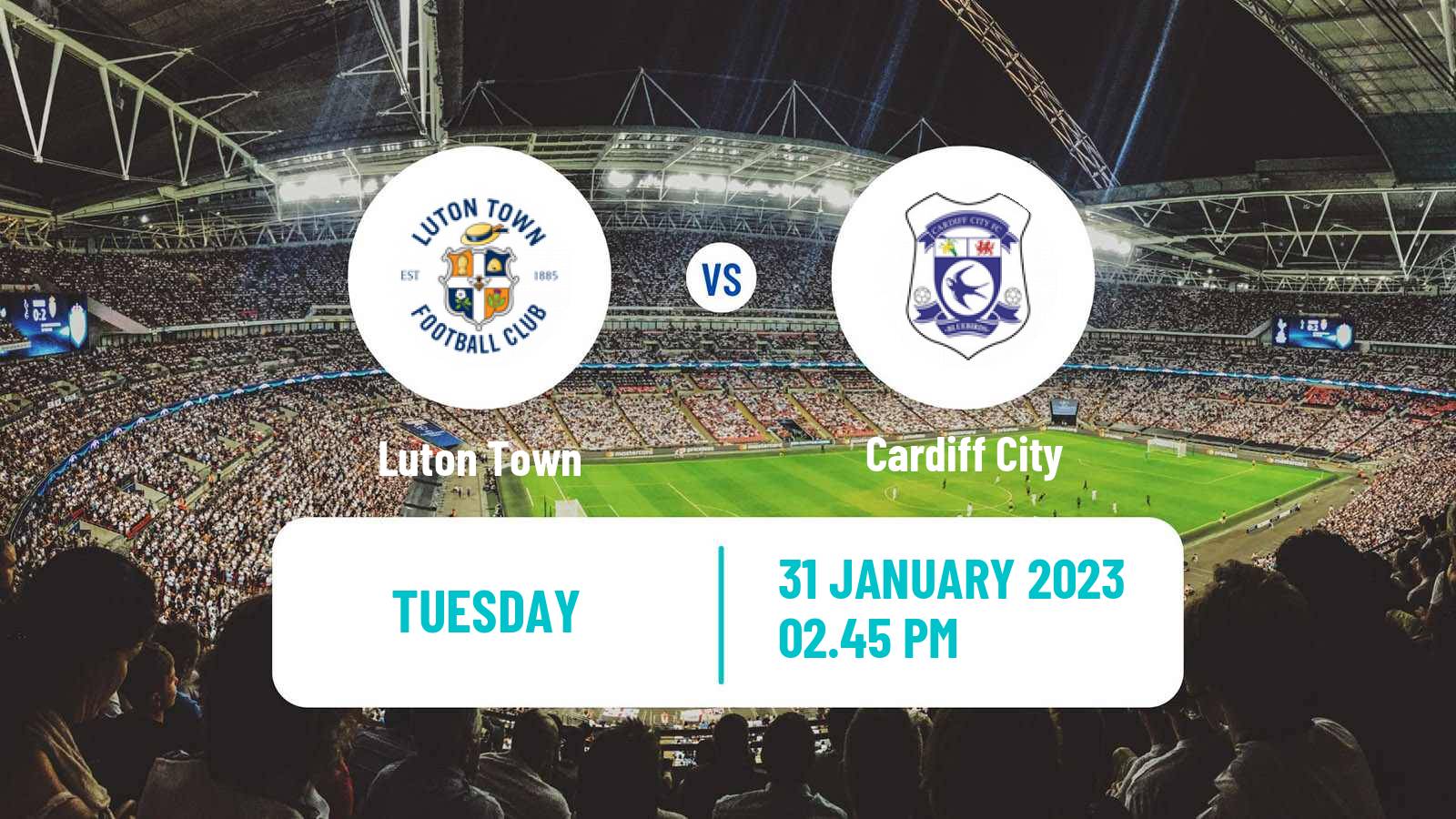 Soccer English League Championship Luton Town - Cardiff City