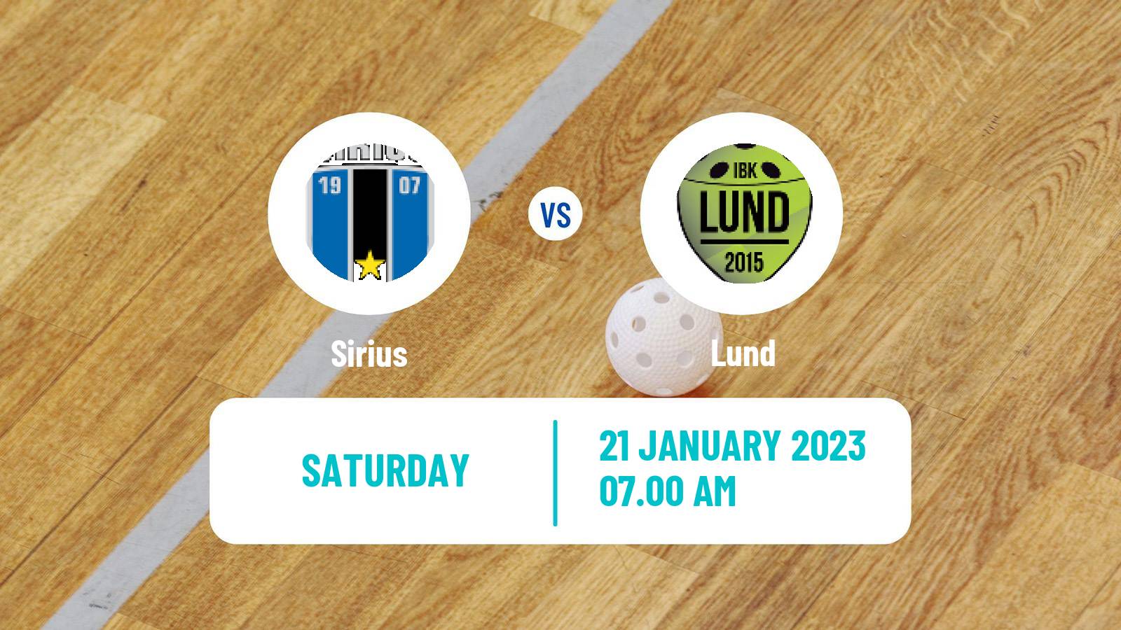 Floorball Swedish Superligan Floorball Women Sirius - Lund
