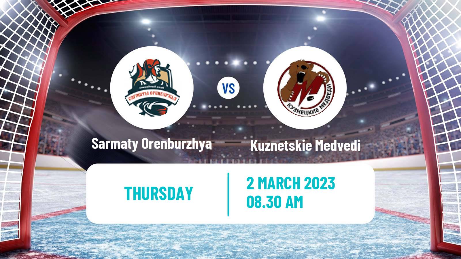 Hockey MHL Sarmaty Orenburzhya - Kuznetskie Medvedi