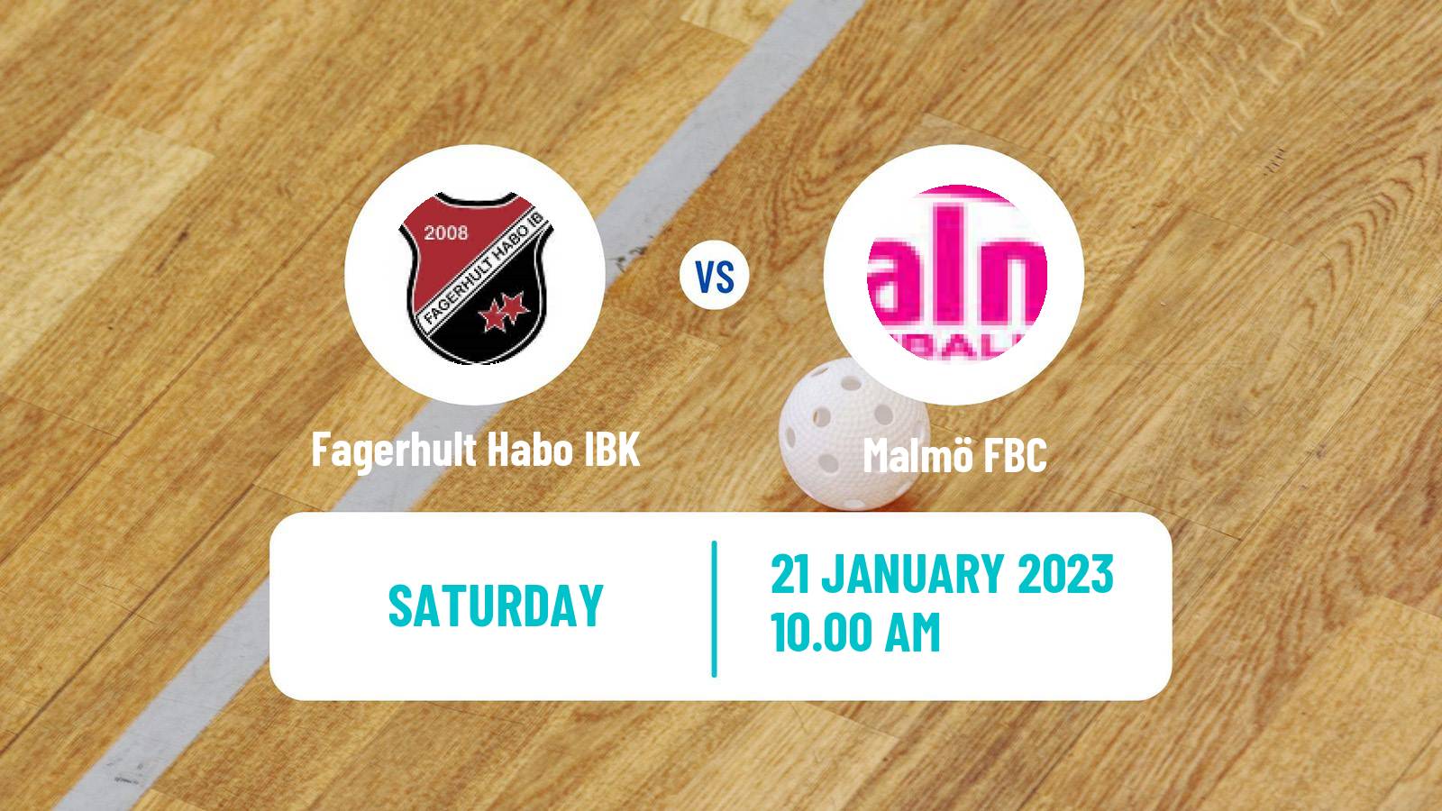 Floorball Swedish Allsvenskan Södra Floorball Fagerhult Habo IBK - Malmö FBC