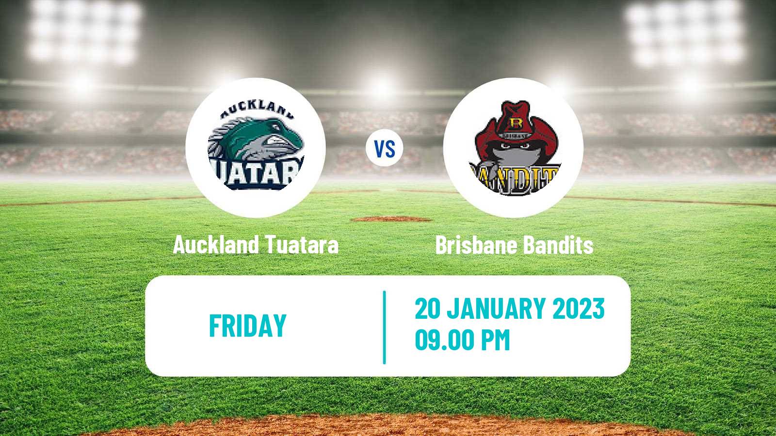 Baseball Australian ABL Auckland Tuatara - Brisbane Bandits