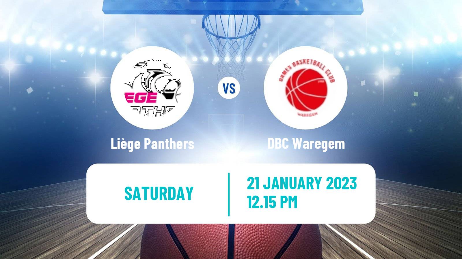 Basketball Belgian Top Division Basketball Women Liège Panthers - Waregem