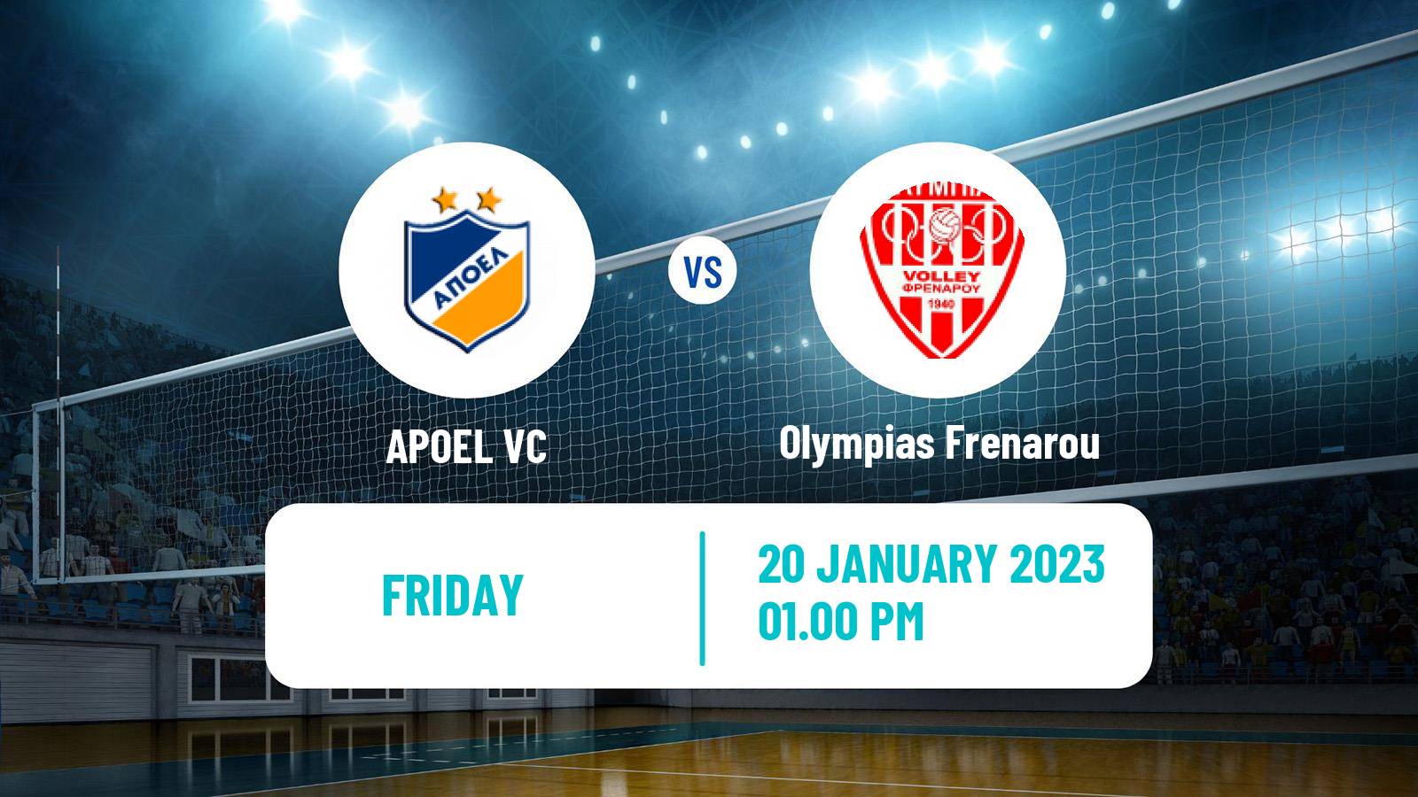 Volleyball Cypriot Championship Volleyball APOEL - Olympias Frenarou