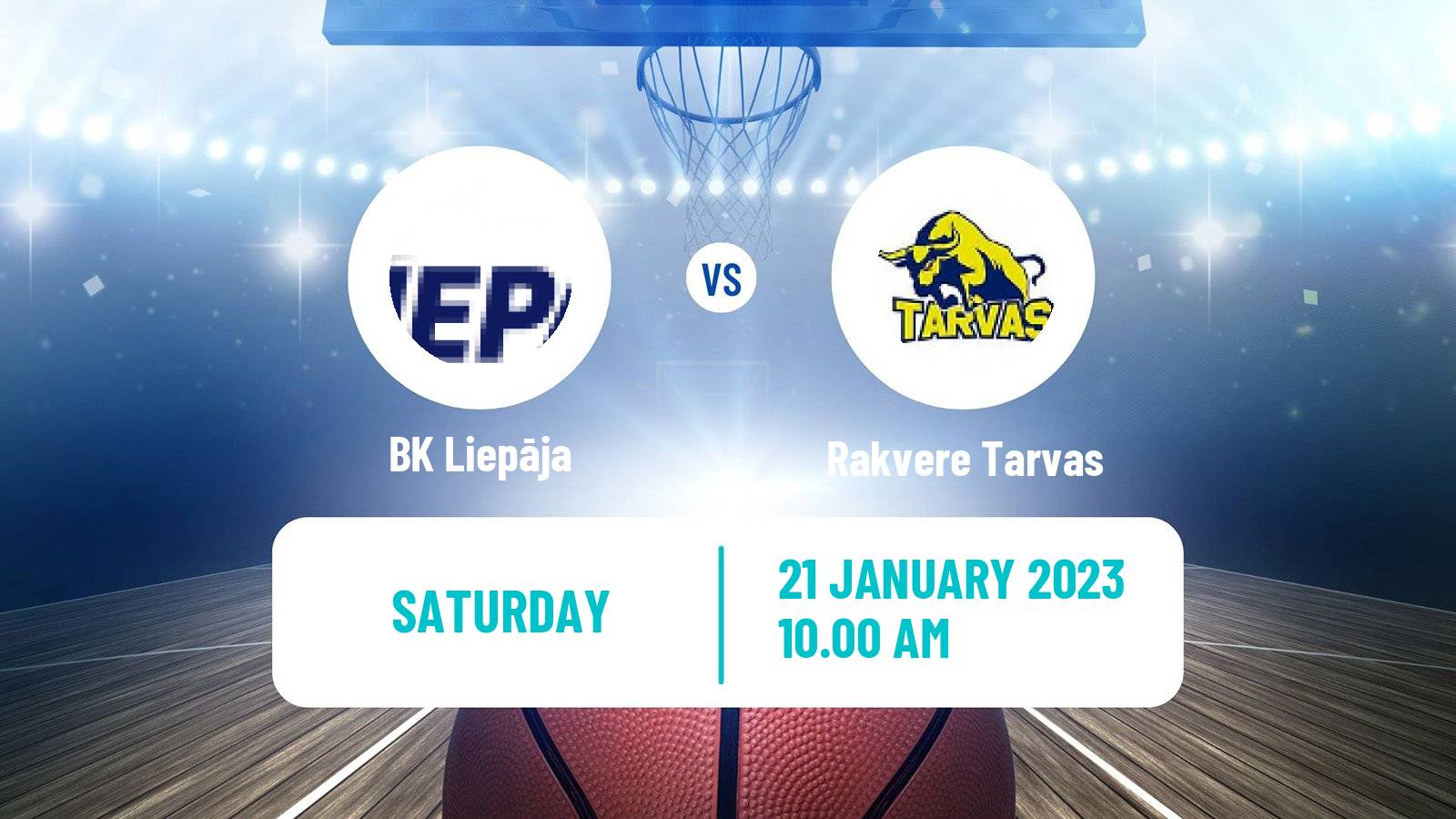 Basketball Estonian–Latvian Basketball League Liepāja - Rakvere Tarvas