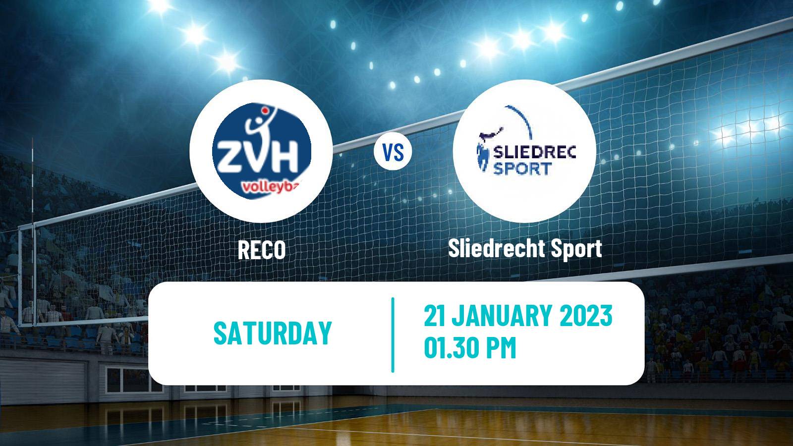 Volleyball Dutch Eredivisie Volleyball RECO - Sliedrecht Sport