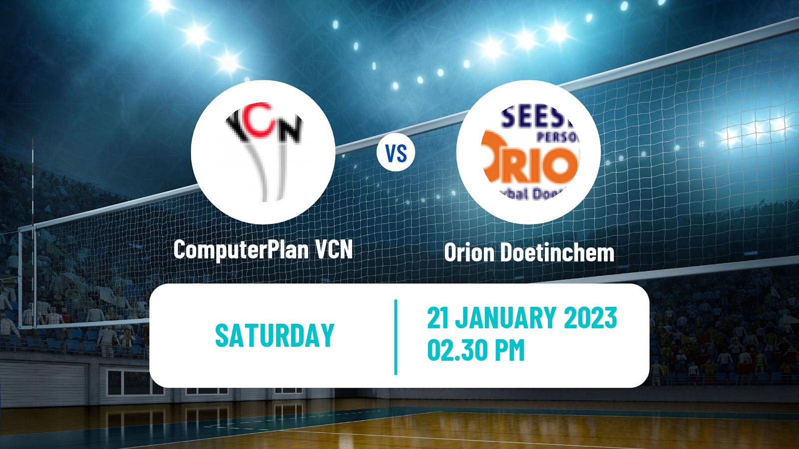 Volleyball Dutch Eredivisie Volleyball ComputerPlan VCN - Orion Doetinchem