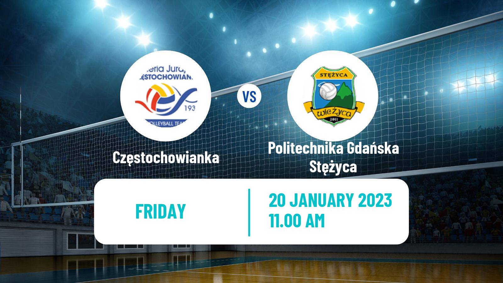 Volleyball Polish I Liga Volleyball Women Częstochowianka - Politechnika Gdańska Stężyca