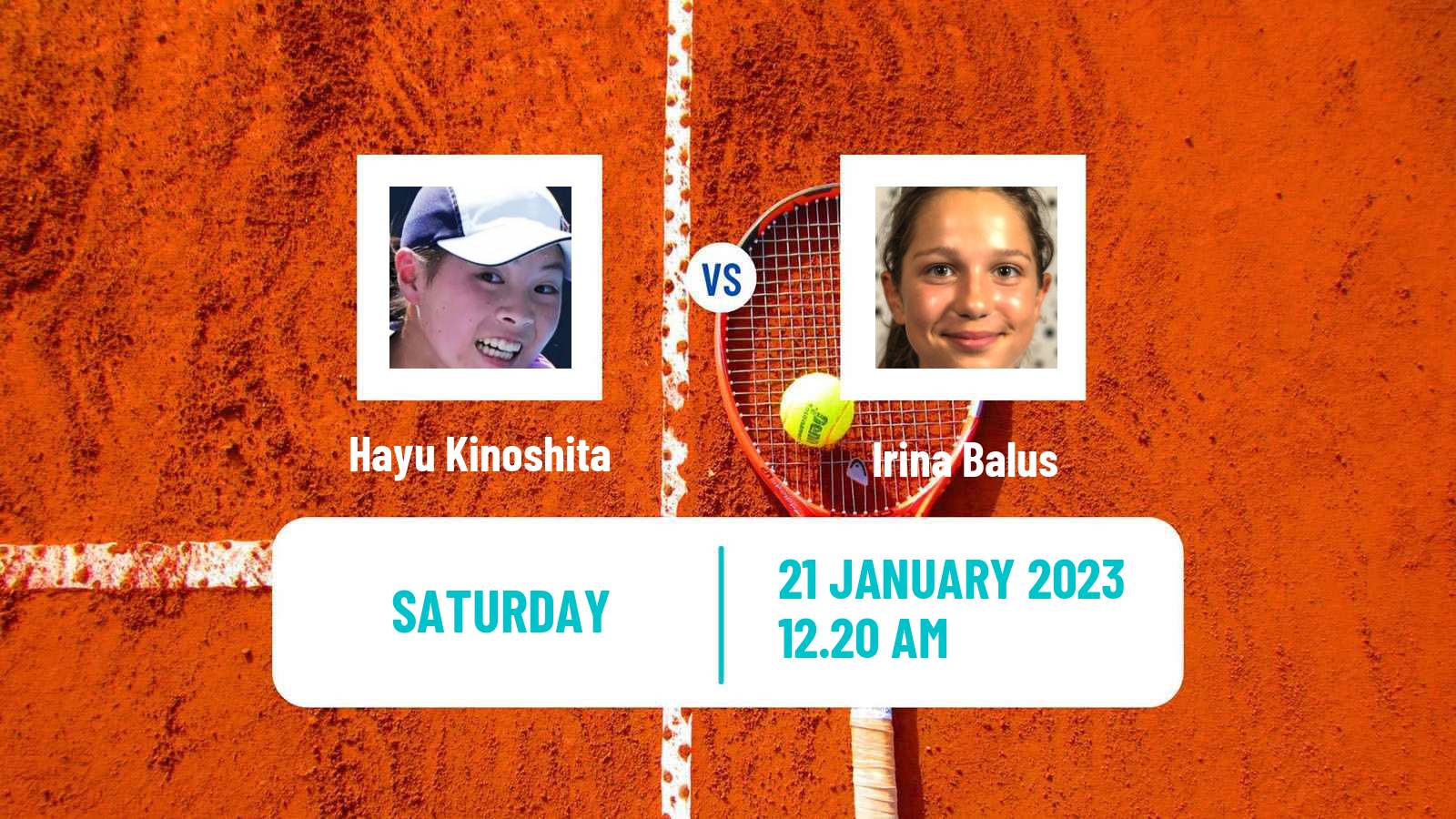 Tennis Girls Singles Australian Open Hayu Kinoshita - Irina Balus