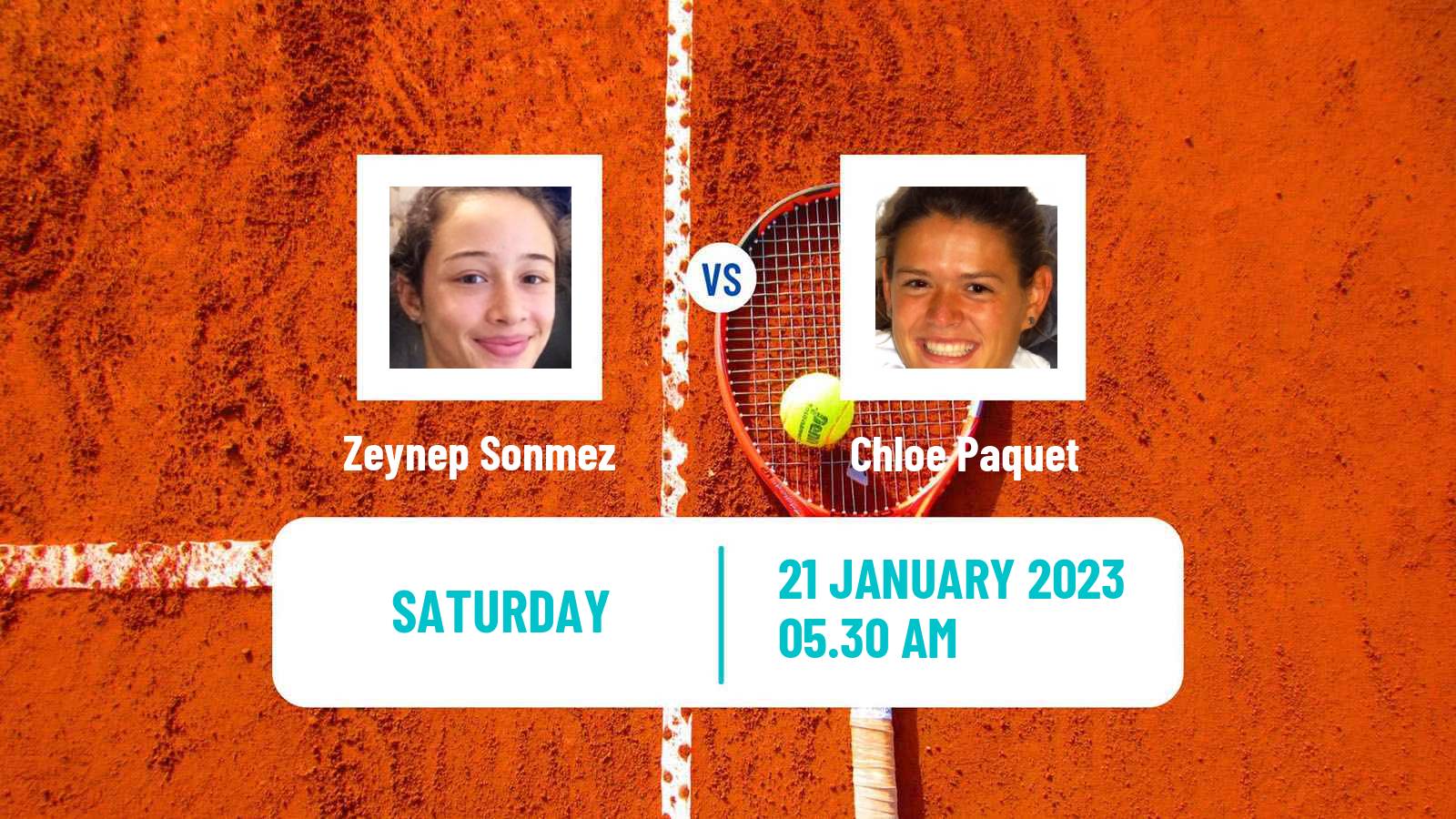 Tennis ITF Tournaments Zeynep Sonmez - Chloe Paquet