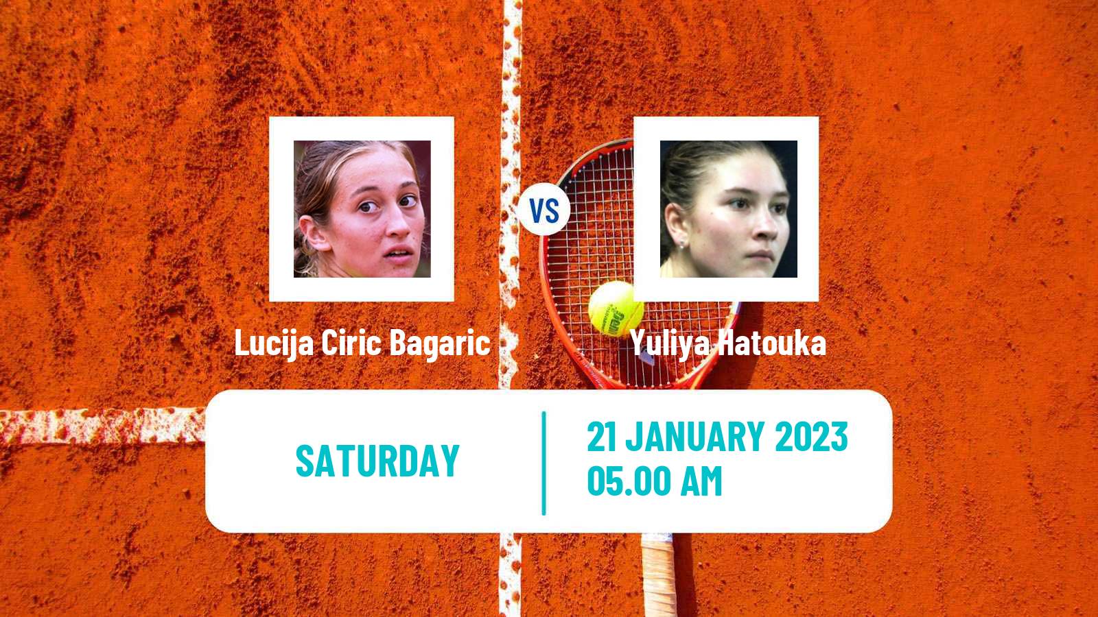 Tennis ITF Tournaments Lucija Ciric Bagaric - Yuliya Hatouka