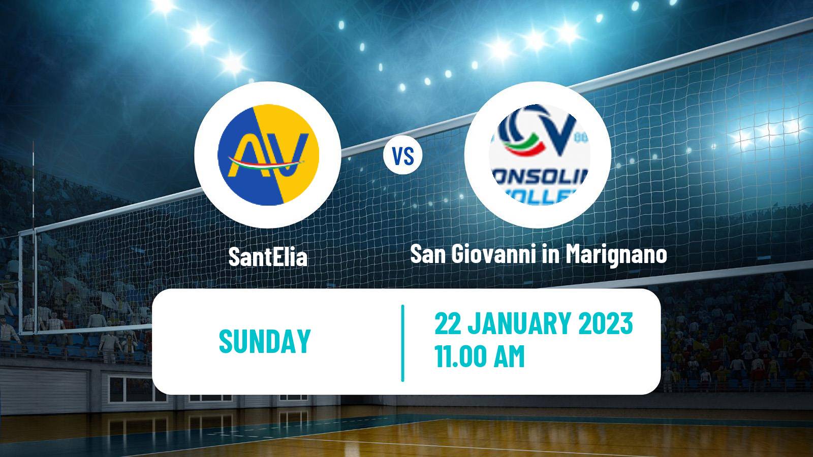 Volleyball Italian Serie A2 Volleyball Women Sant'Elia - San Giovanni in Marignano