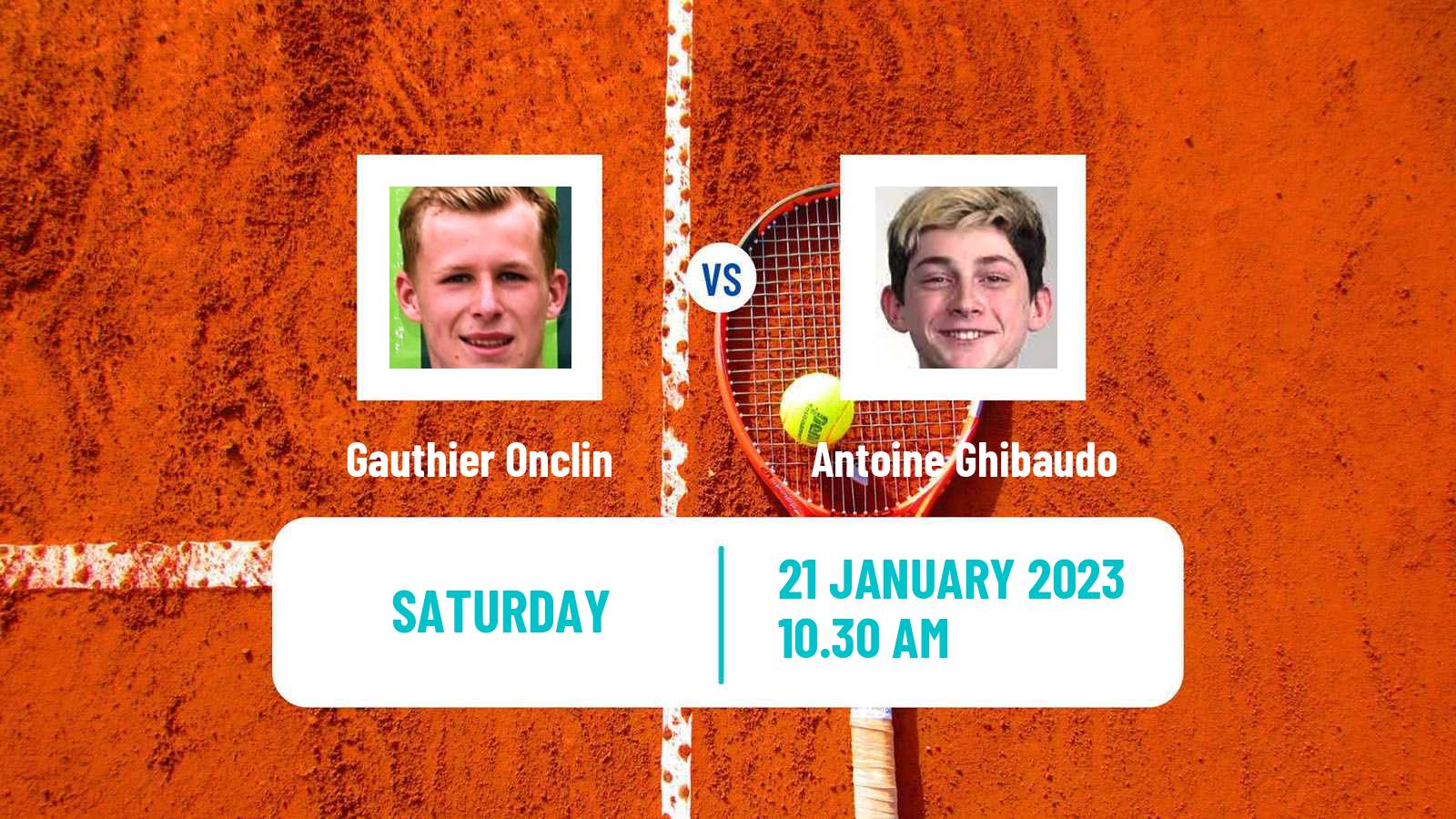 Tennis ITF Tournaments Gauthier Onclin - Antoine Ghibaudo