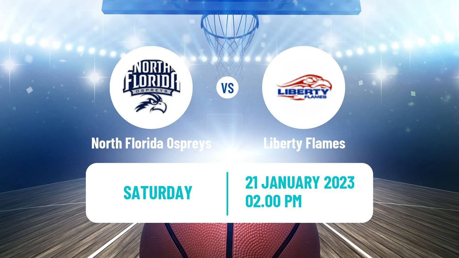 Basketball NCAA College Basketball North Florida Ospreys - Liberty Flames