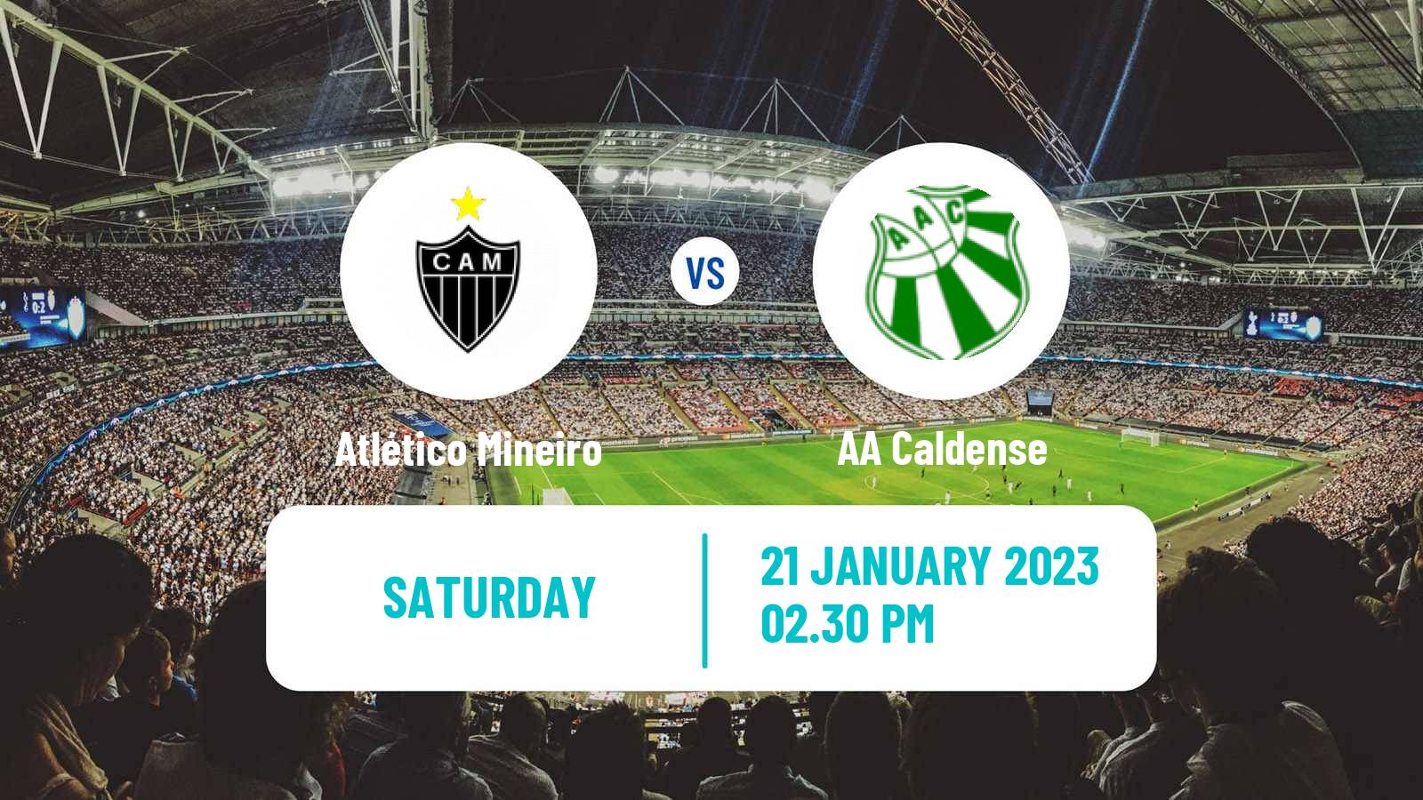 Soccer Brazilian Campeonato Mineiro Atlético Mineiro - Caldense