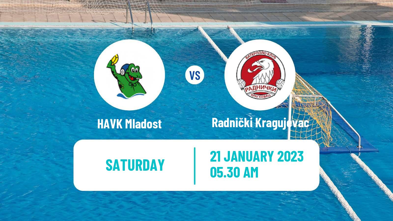 Water polo Regional League Water Polo HAVK Mladost - Radnički Kragujevac