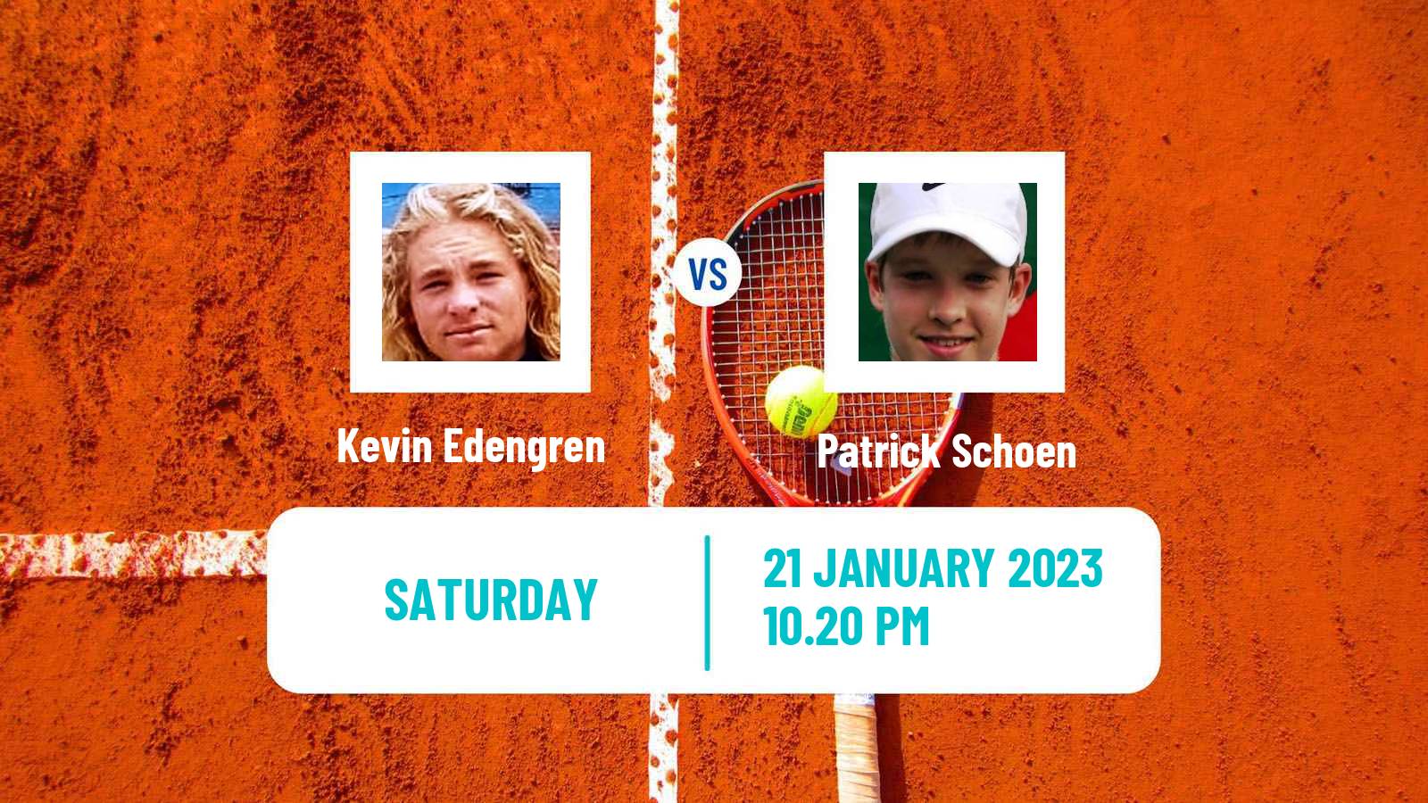 Tennis Boys Singles Australian Open Kevin Edengren - Patrick Schoen