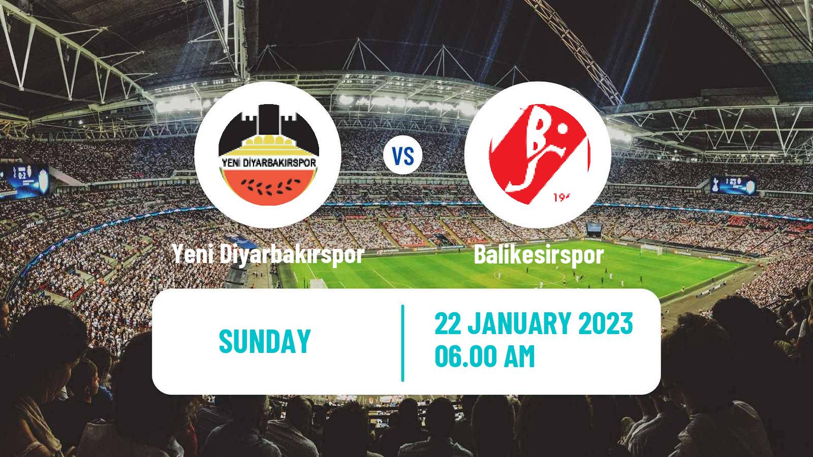 Soccer Turkish Second League Red Group Yeni Diyarbakırspor - Balikesirspor
