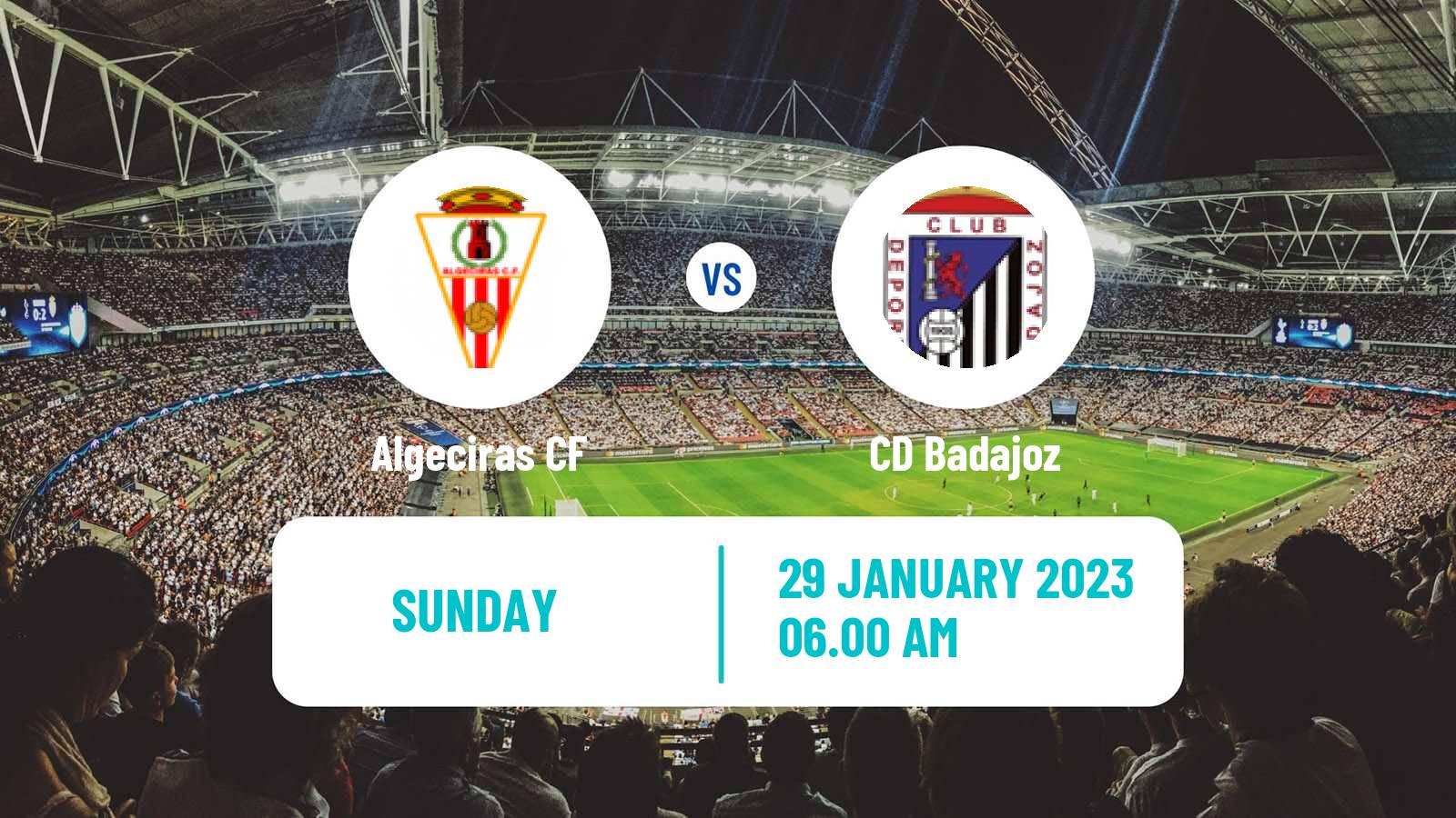 Soccer Spanish Primera RFEF Group 1 Algeciras - Badajoz