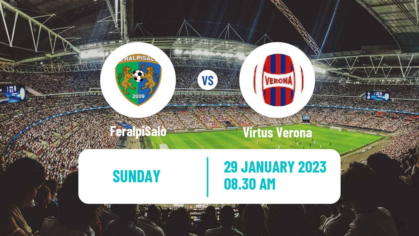 Soccer Italian Serie C Group A FeralpiSalò - Virtus Verona