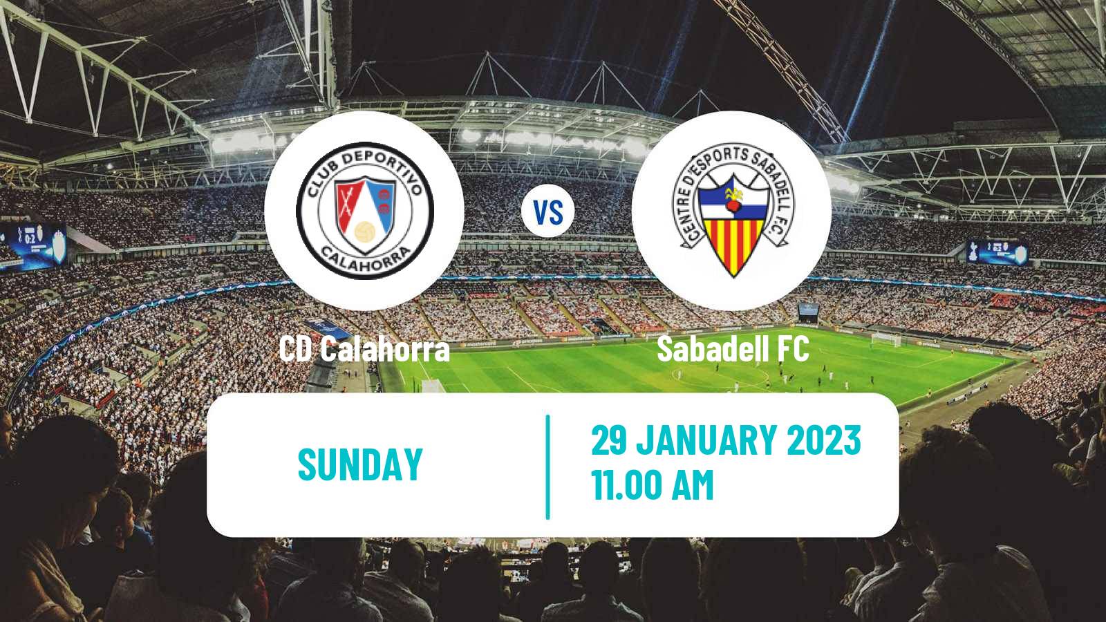 Soccer Spanish Primera RFEF Group 2 Calahorra - Sabadell