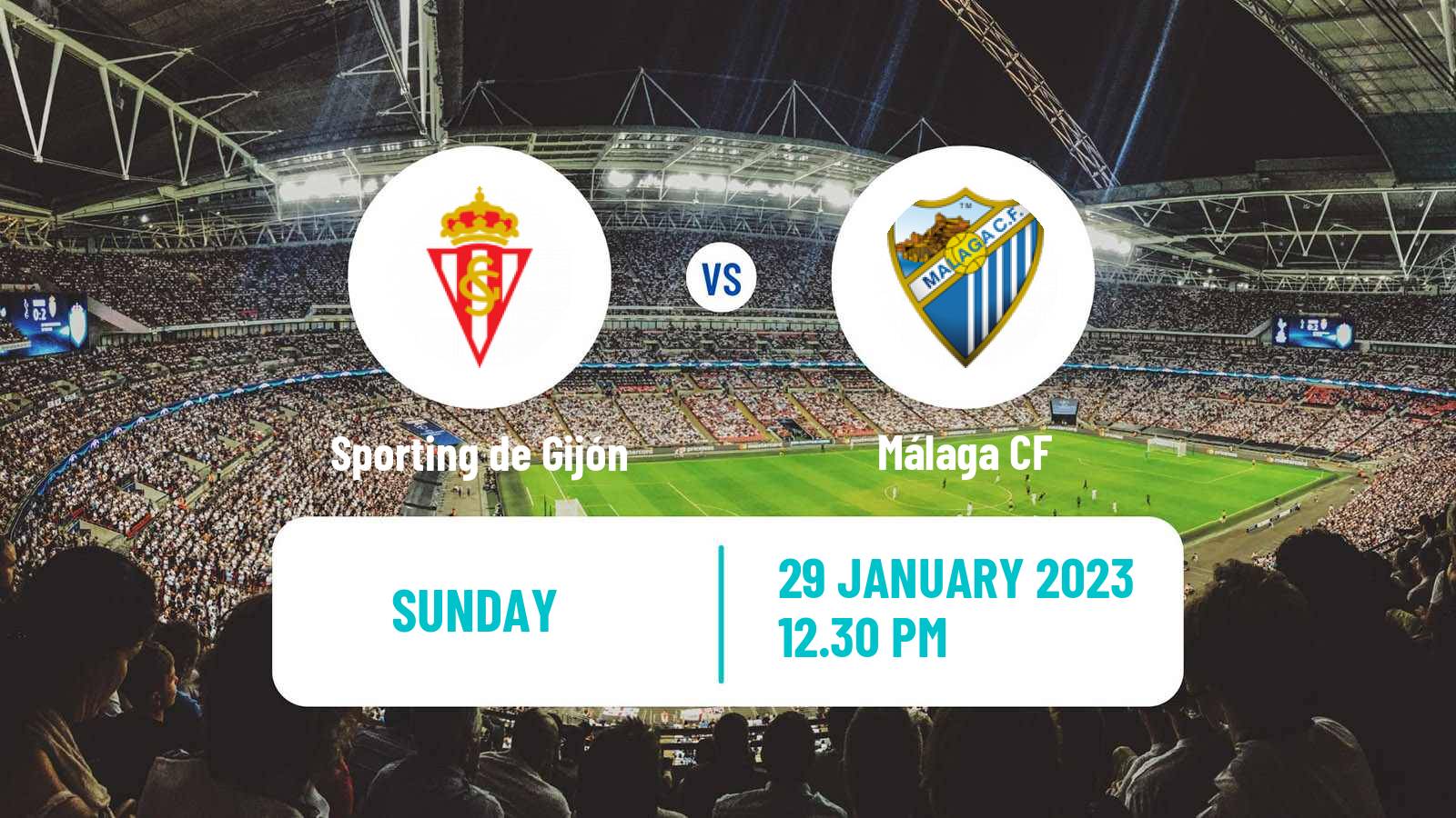 Soccer Spanish LaLiga2 Sporting de Gijón - Málaga
