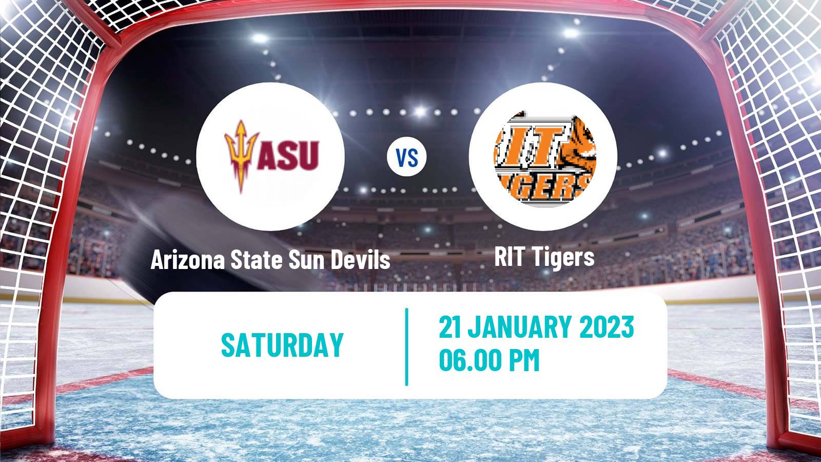 Hockey NCAA Hockey Arizona State Sun Devils - RIT Tigers