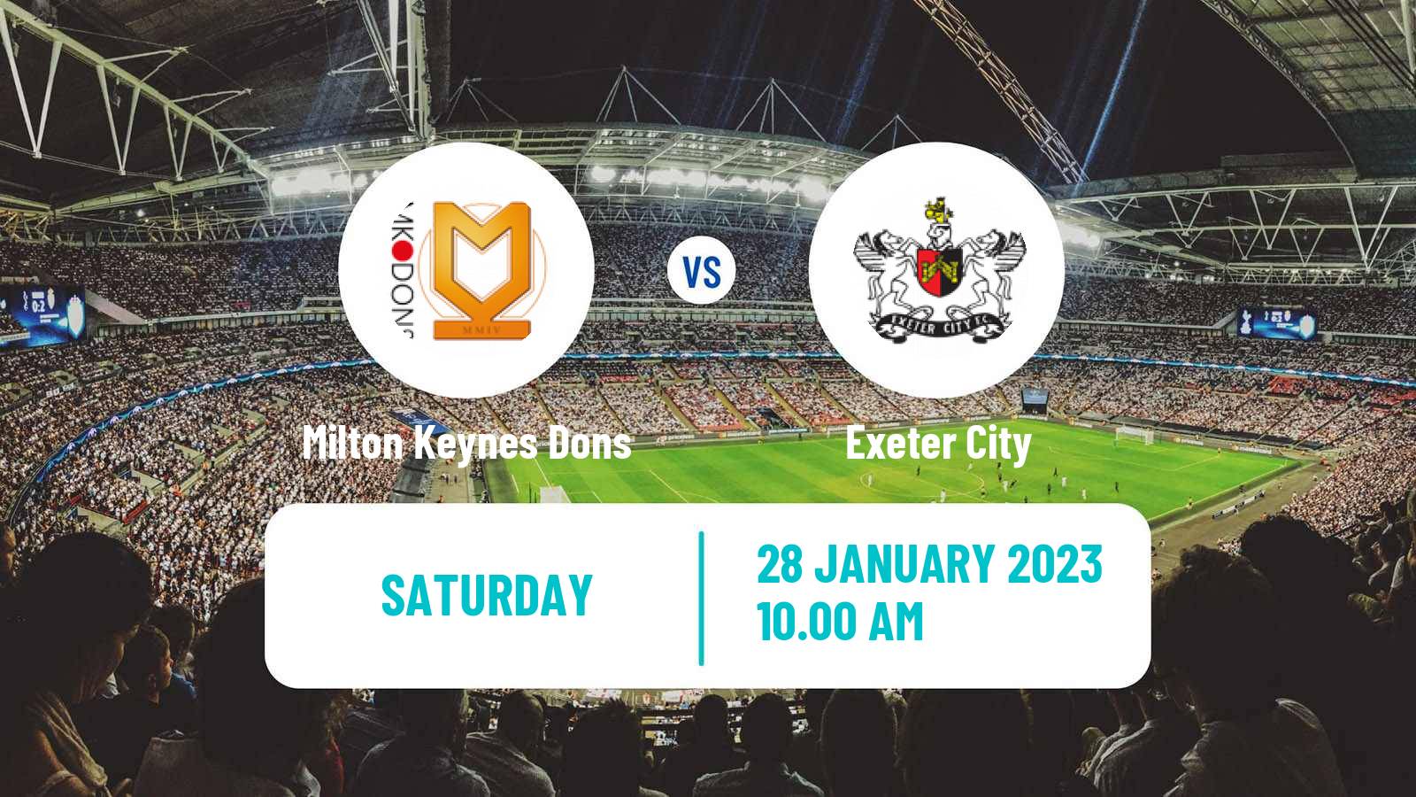 Soccer English League One Milton Keynes Dons - Exeter City