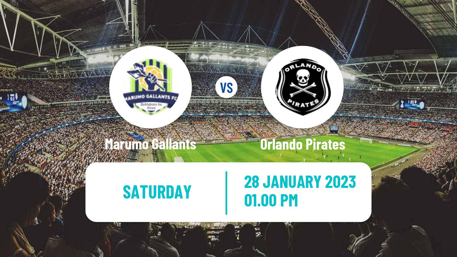 Soccer South African Premier Soccer League Marumo Gallants - Orlando Pirates