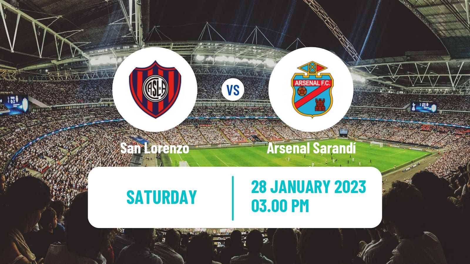 Soccer Argentinian Liga Profesional San Lorenzo - Arsenal Sarandí