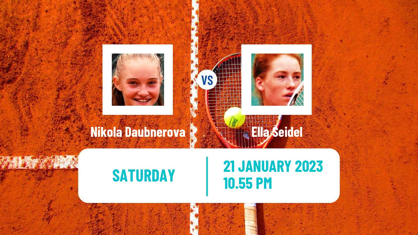 Tennis Girls Singles Australian Open Nikola Daubnerova - Ella Seidel