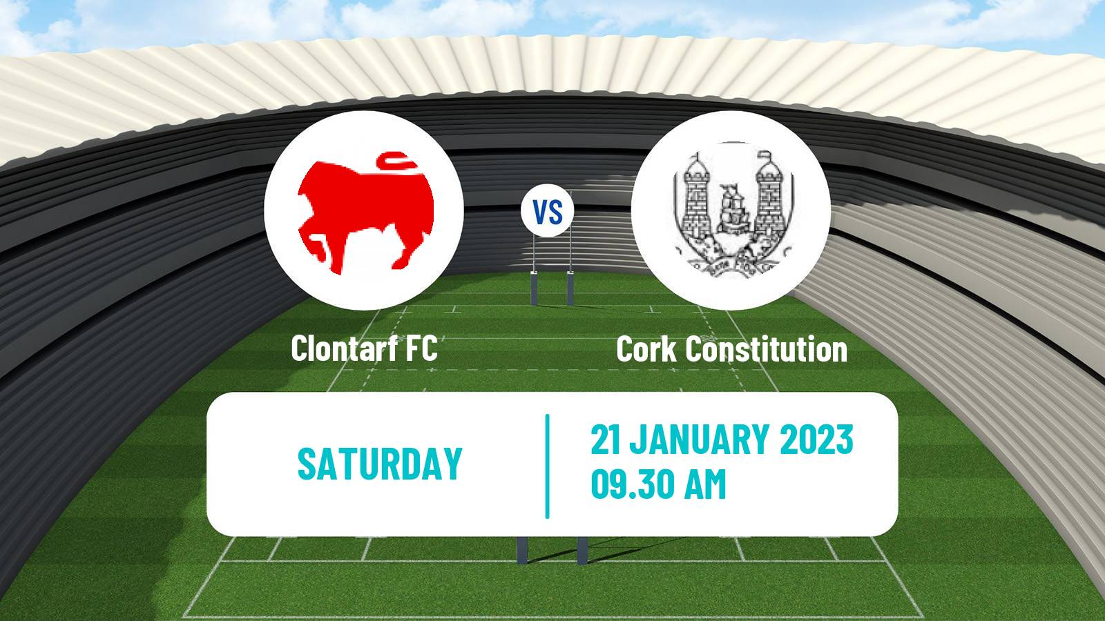 Rugby union All Ireland League Rugby Union Clontarf - Cork Constitution