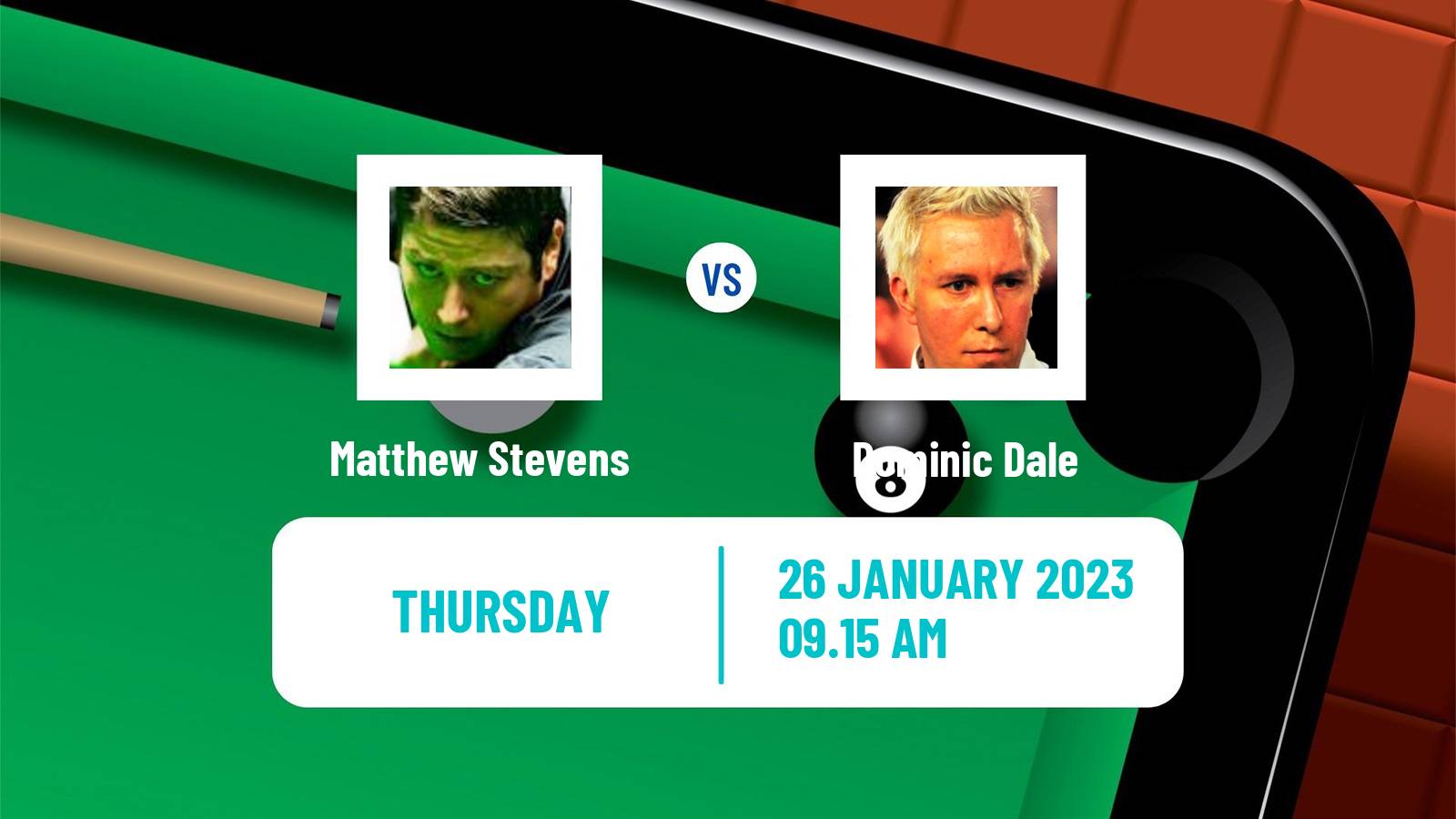 Snooker Snooker Matthew Stevens - Dominic Dale
