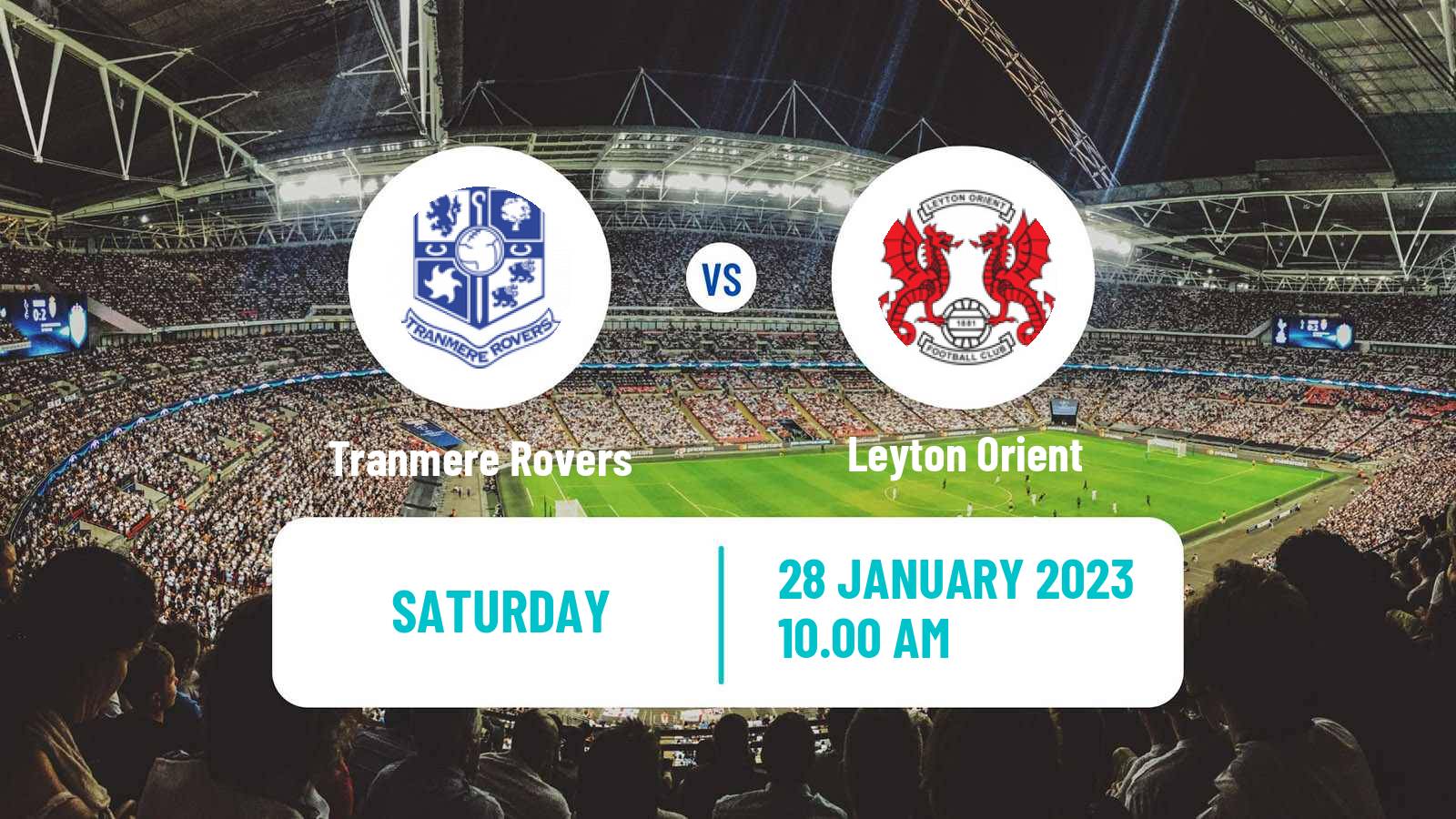 Soccer English League Two Tranmere Rovers - Leyton Orient