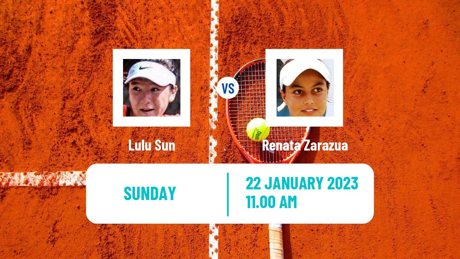 Tennis ITF Tournaments Lulu Sun - Renata Zarazua