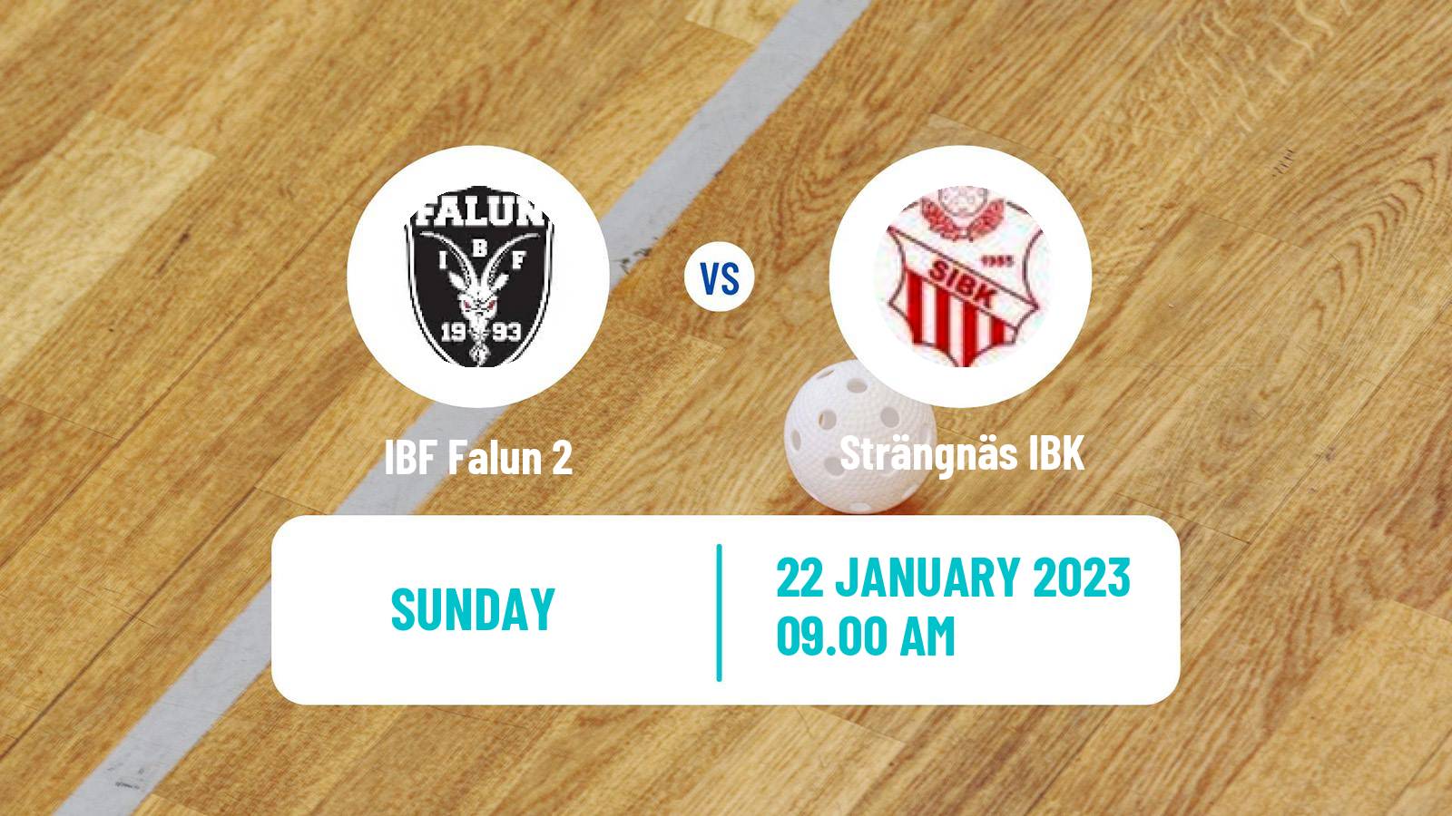 Floorball Swedish Allsvenskan Norra Floorball Falun 2 - Strängnäs IBK