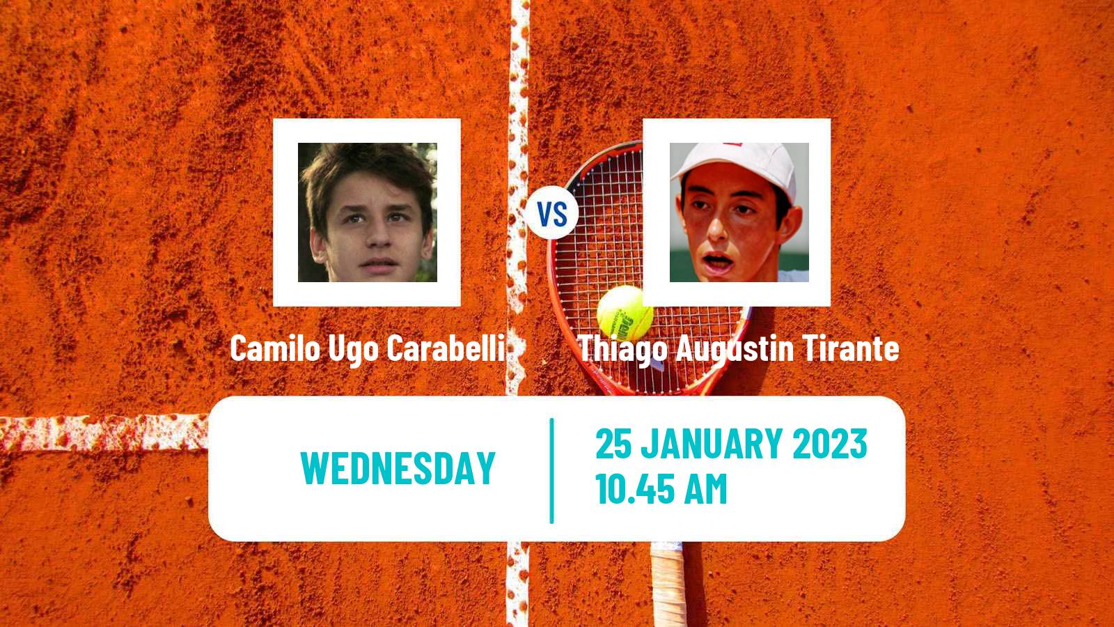 Tennis ATP Challenger Camilo Ugo Carabelli - Thiago Augustin Tirante