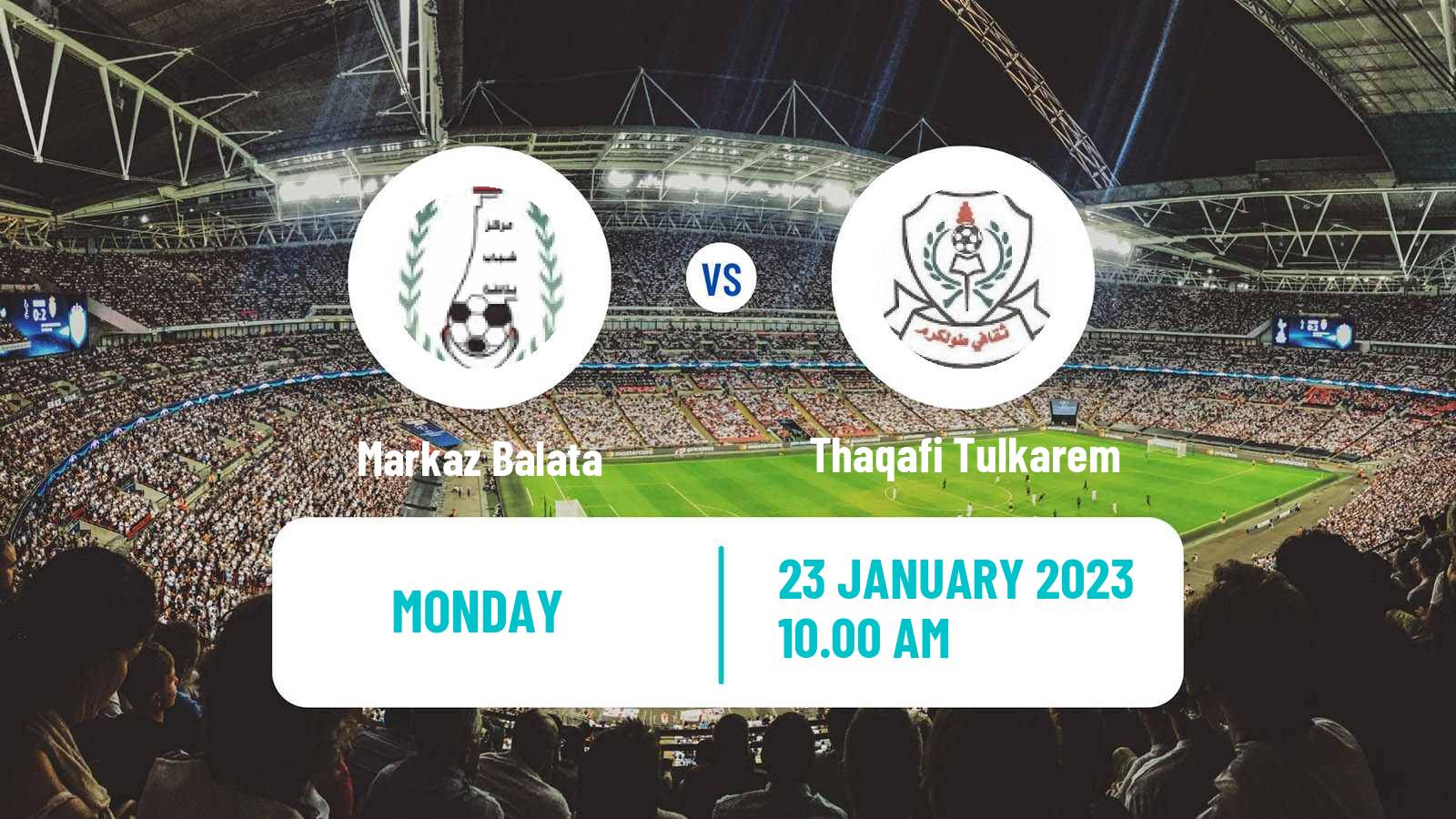 Soccer Palestinian Premier League Markaz Balata - Thaqafi Tulkarem