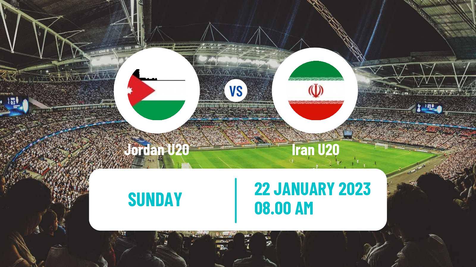 Soccer Friendly Jordan U20 - Iran U20